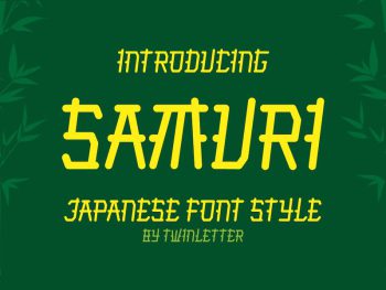 Samuri Faux Japanese Font Yazı Tipi