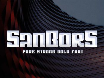 Sanbors - Bold Font Yazı Tipi