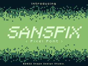 Sanspix - Pixel Font Yazı Tipi