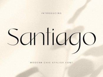 Santiago - Modern Chic Stylish Font Yazı Tipi