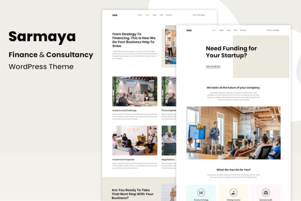 Sarmaya – Finance & Consultancy WordPress Teması