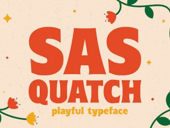 Sasquatch - Vintage Display Typeface Yazı Tipi