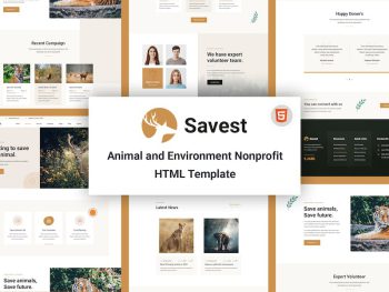 Savest - Animal Shelter Website Template Yazı Tipi