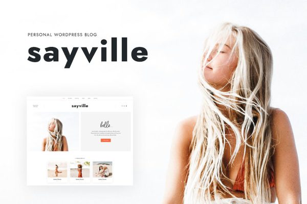 Sayville -  Blog Theme WordPress Teması