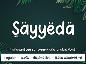 Sayyeda - Comic and Decorative Font Yazı Tipi