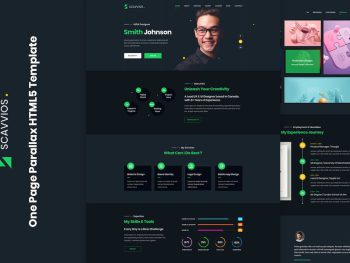 Scavvios | One Page Parallax HTML5 Template Yazı Tipi