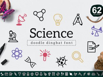 Science Dingbat Yazı Tipi