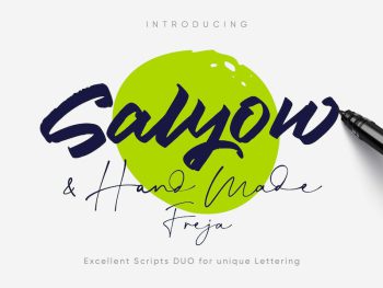 Script Fonts Duo Yazı Tipi