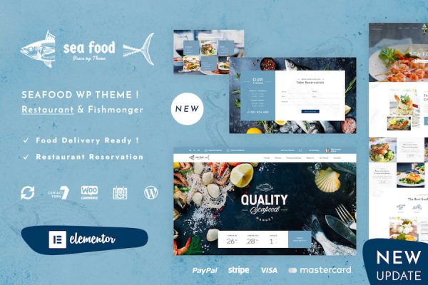 Seafood Restaurant WordPress Teması