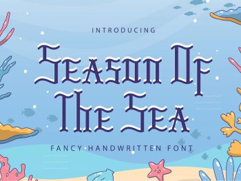 Season of the Sea | Fancy Handwritten Font Yazı Tipi