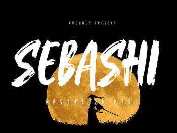 Sebashi - Handbrush Font Yazı Tipi