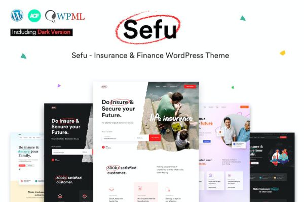 Sefu - Insurance & Finance WordPress Teması