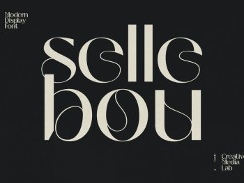Sellebou - Modern Display Font Yazı Tipi