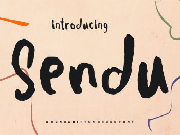 Sendu | A Handwritten Brush Font Yazı Tipi