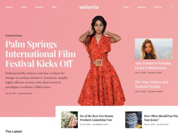 Senorita - Magazine and Blog HTML5 Responsive Temp Yazı Tipi