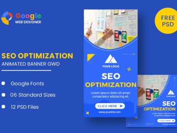 Seo Optimization Animated Banner Google Web Design Yazı Tipi