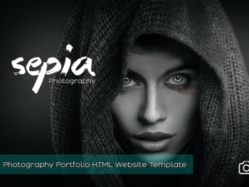 Sepia - Photography Portfolio Website Template Yazı Tipi