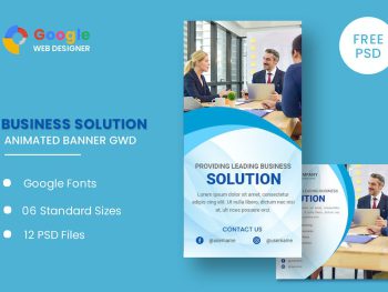 Service Business Animated Banner Google Web Design Yazı Tipi