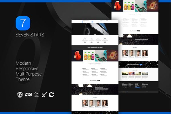 Seven Stars - Modern Responsive MultiPurpose Theme WordPress Teması