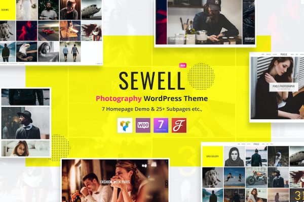 Sewell - Photography WordPress Teması