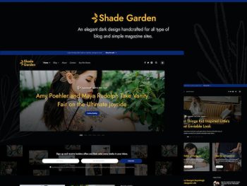 Shade Garden Blog - Creative Blog WordPress Teması
