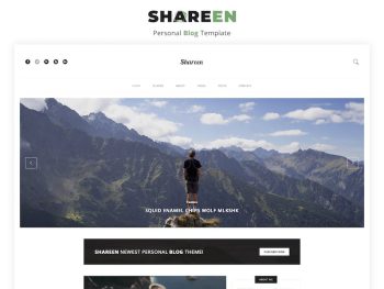 Shareen - Personal Blog Template Yazı Tipi