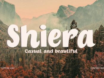 Shiera - Display Font Yazı Tipi