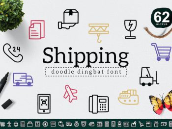 Shipping Dingbat Yazı Tipi