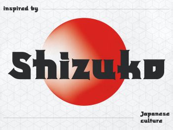 Shizuko - Modern Japanese Display Yazı Tipi