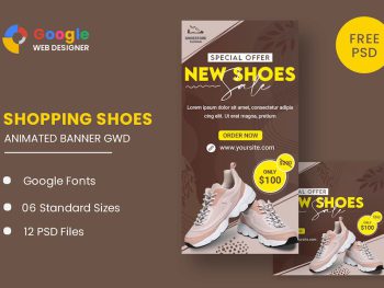 Shoes Products HTML5 Banner Ads GWD Yazı Tipi