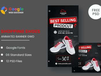Shoes Sale HTML5 Banner Ads Google Web Designer Yazı Tipi
