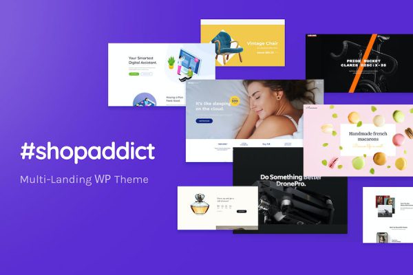 Shopaddict - WPLanding Pages To Sell Anything WordPress Teması