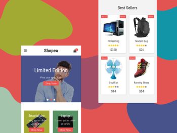 Shopea - eCommerce Mobile Template Yazı Tipi