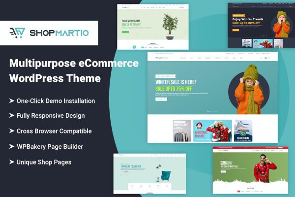 Shopmartio – Multipurpose eCommerce  Them WordPress Teması