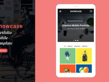 Showcase - Portfolio Mobile Template Yazı Tipi