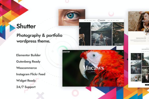 Shutter - Photography WordPress Teması