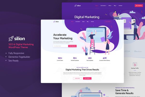 Silion - Digital Marketing WordPress Teması