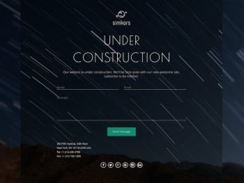 SimKors — Coming Soon & Maintenance Mode Template Yazı Tipi