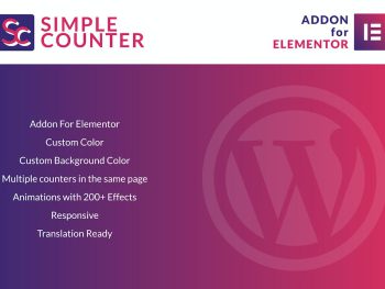 Simple Counter for Elementor WordPress Plugin WordPress Eklentisi