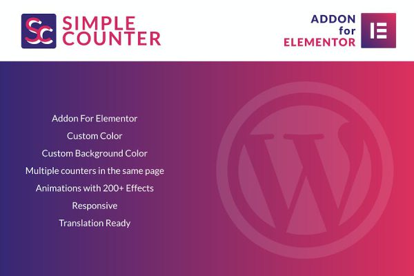 Simple Counter for Elementor WordPress Plugin WordPress Eklentisi