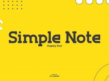 Simple Note Yazı Tipi