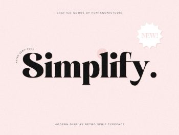 Simplify | Cheek Display Yazı Tipi