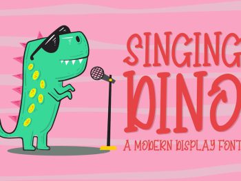 Singing Dino Yazı Tipi