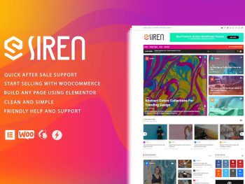 Siren - News Magazine Elementor WordPress Teması