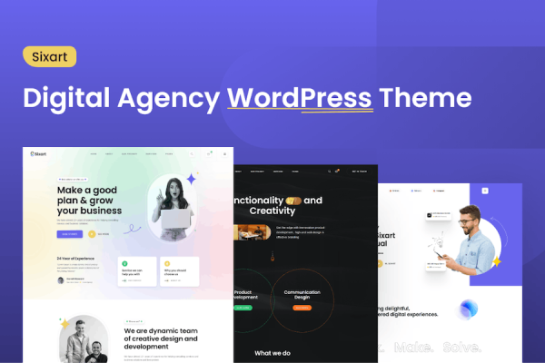 Sixart - Digital Agency WordPress Teması