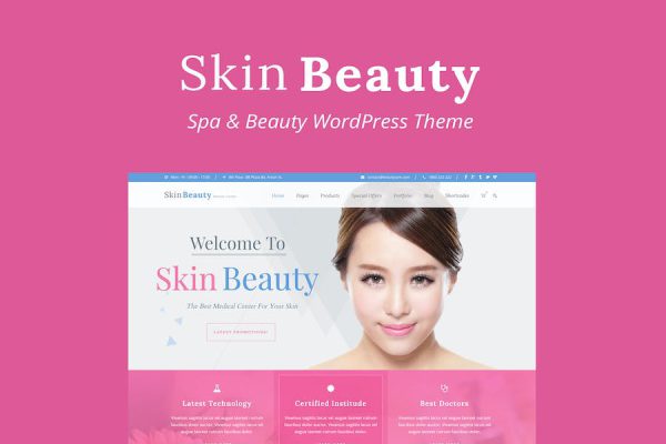 Skin Beauty - Beauty - Spa - Salon WordPress Teması