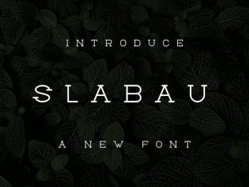 Slabau Font Yazı Tipi