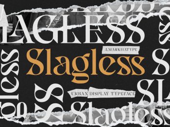 Slagless - Urban Display Serif Yazı Tipi