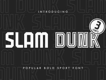 Slam Dunk - Popular Bold Sport Font Yazı Tipi