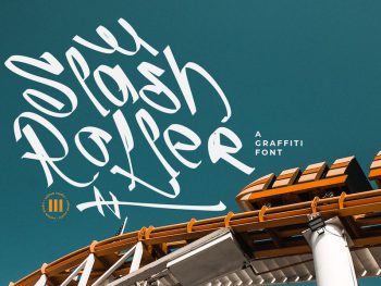 Slash Roller - A Graffiti Font Yazı Tipi